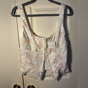 Altar'd State Multicolored Bustier Tank Top Corset